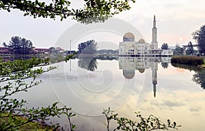 Reflection of Assalam Mosque