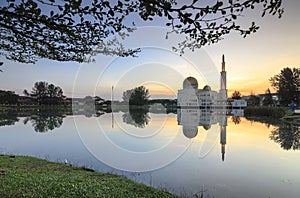 Reflection of Assalam Mosque