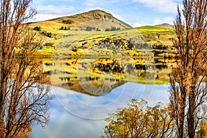 Reflection of autumn on the lake