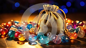 reflection bag of marbles