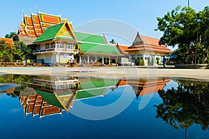 Reflection of Bang Krachao Temple