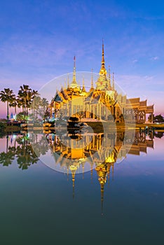 Reflection of beautiful temple