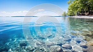 reflection blue gradiant