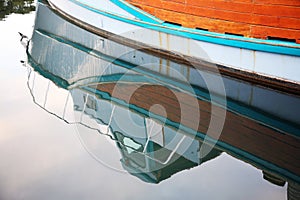 Reflection of a boat