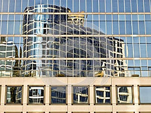 Reflection of building Vancover canada