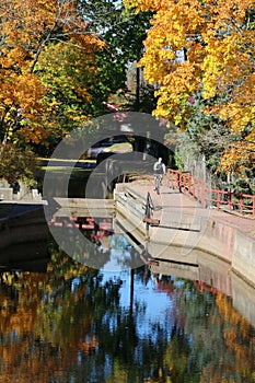 The reflection at the canal.