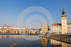Reflection Charles Bridge Prague image