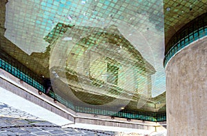 Reflection of Duomo Cathedral in Potenza