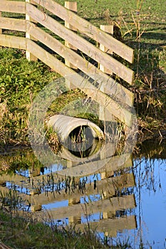 Reflection of fence