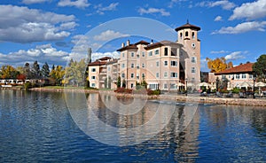 Reflection of the Five Star Broadmoor Hotel at Colorado Springs