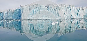 Reflection of glacier