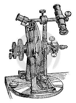 Reflection Goniometer vintage illustration