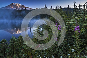 Reflection Lake, Mt. Rainier National Park, Washington, USA