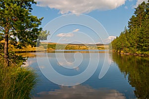 Reflection on Lake on Zlatibor Mountain