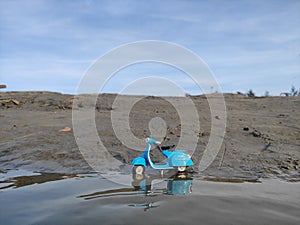 Reflection of mini toy bike