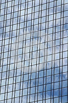 Reflection on office building