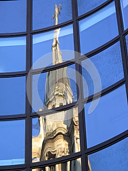 Reflection of the Old Bailey