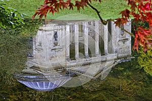 A reflection of the Pantheon at Stourhead