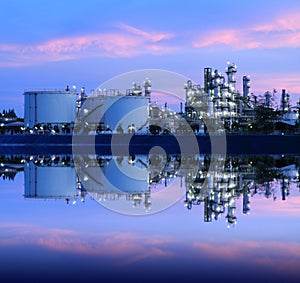 Reflection of petrochemical industry.