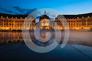 Reflection of Place De La Bourse in Bordeaux