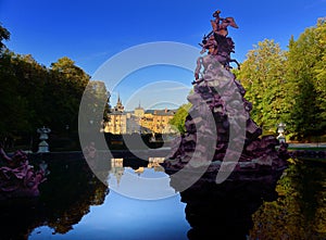 Reflection on the pond in Segovia