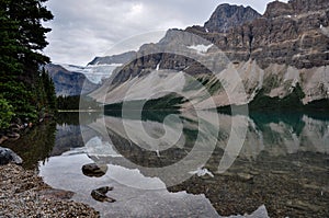 Reflection at the Rendez-vous, Rockies, Canada photo