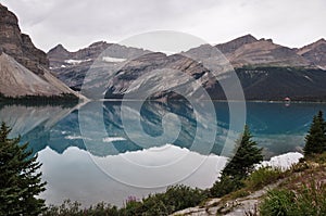 Reflection at the Rendez-vous, Rockies, Canada photo