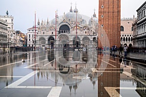 Reflection of San Marco cathedral