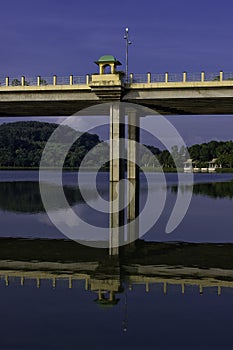 Reflection of Seri Bakti Brdge Pier