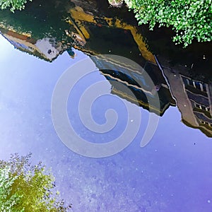 Reflection of a small town of Spain.
