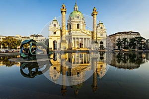 Reflection of St. Charles Church