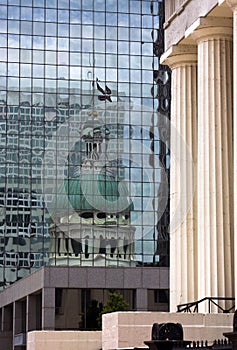 Reflection St. Louis Courthouse.