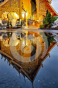 Reflection of Wat Phra Singh