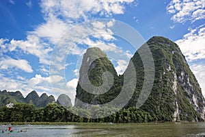 Reflection of Yellow Cloth - Photographing along Li River