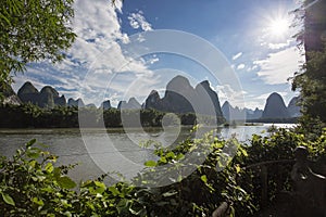 Reflection of Yellow Cloth - Photographing along Li River
