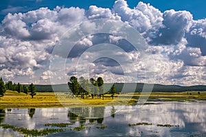 Reflection of the Yellowstone River