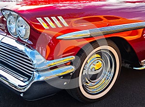 Reflections and a 1958 Chevy