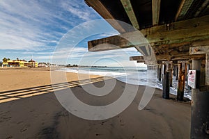 Reflections along the Santa Cruz Beach Boardwalk