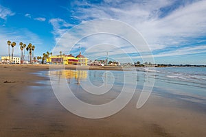 Reflections along the Santa Cruz Beach Boardwalk