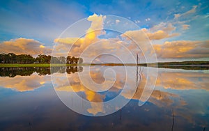 Reflections on the lake
