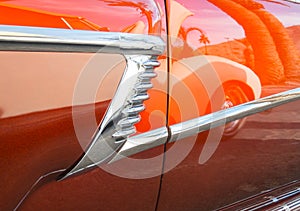 Reflections, classic car show and shine