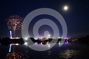 Reflections and Fireworks at the Isle of Wight Festival 2018