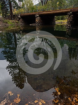 Reflections of the granite cliffs