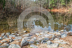 Reflections on a lake