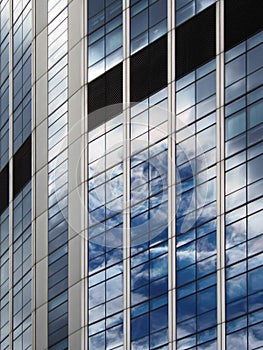 Reflections on a modern office building