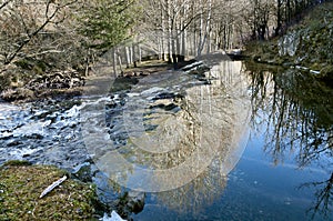 Reflections over the river