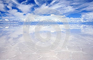 Reflections on the saltflats photo