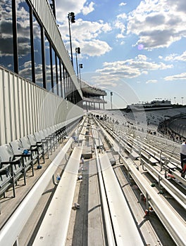 Reflections from the stands.