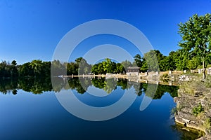 Reflections on Trout Lake photo