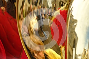 Reflections in the Tubas of Corful Philarmonic Orchestras during the famous Easter Litany Processions